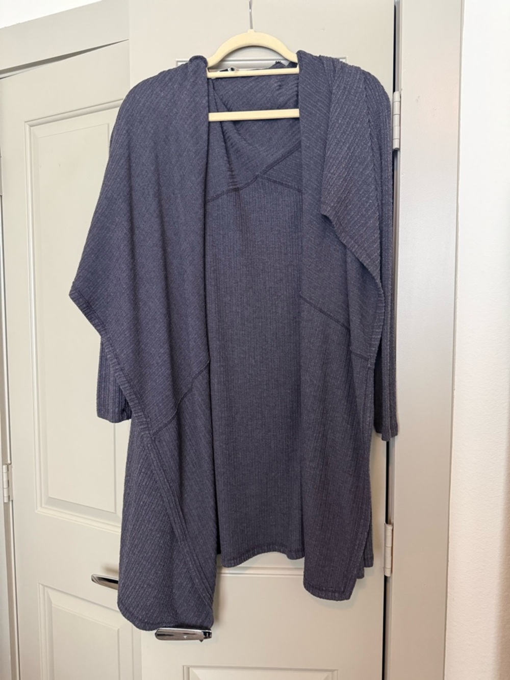 H by bordeaux Dusty Purple Open Cardigan